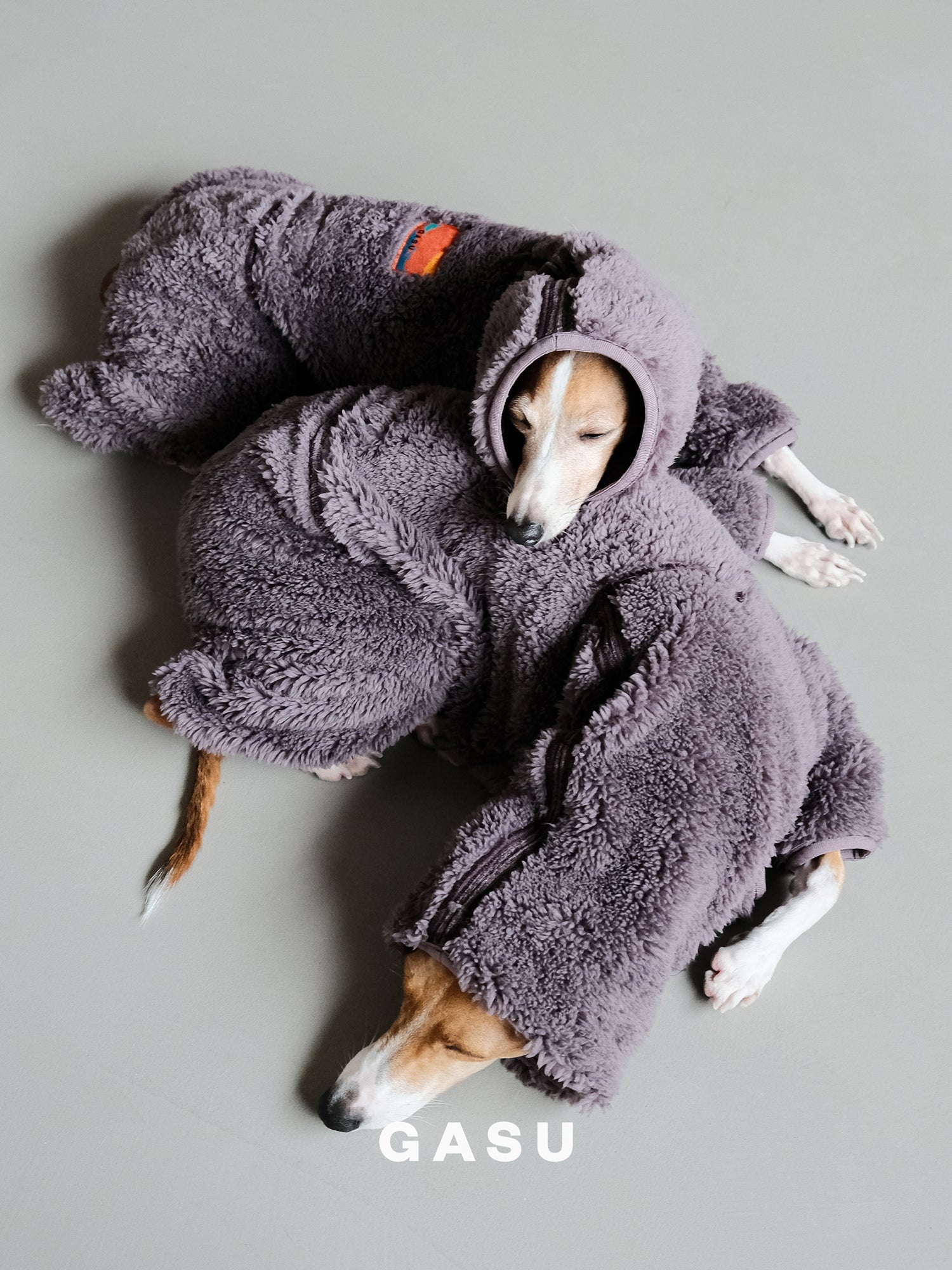 GASU Secret / [Raisin] 2-Sided Permanent Anti-static Fabric 4-Leg Fleece Technologically Warming Jumpsuit