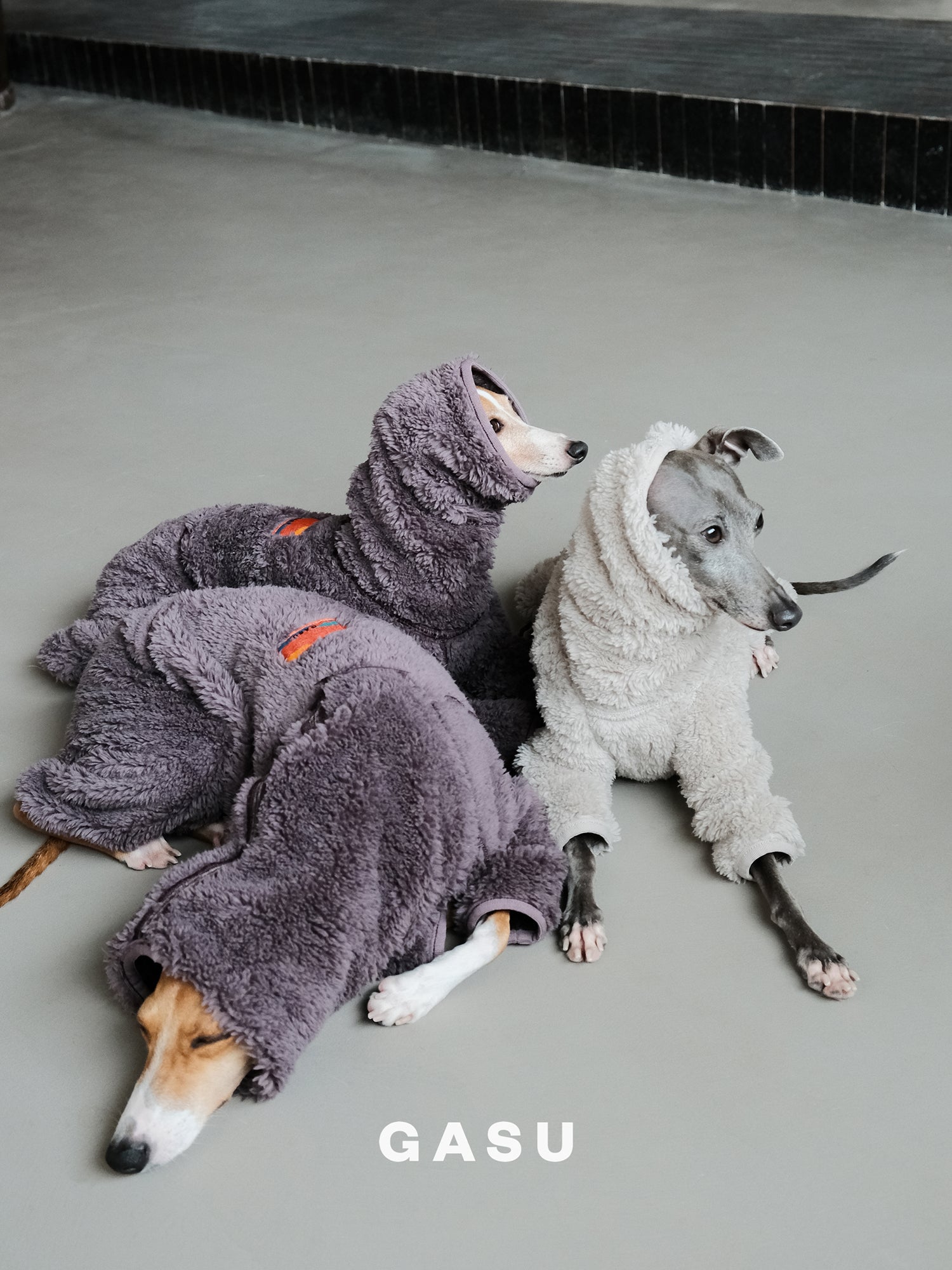 GASU Secret / [Sand] 2-Sided Permanent Anti-static Fabric 4-Leg Fleece Technologically Warming Jumpsuit
