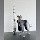 GASU Vautrer / [Coal Grey] Detachable 4-Leg Raincoat / Windbreaker Jacket