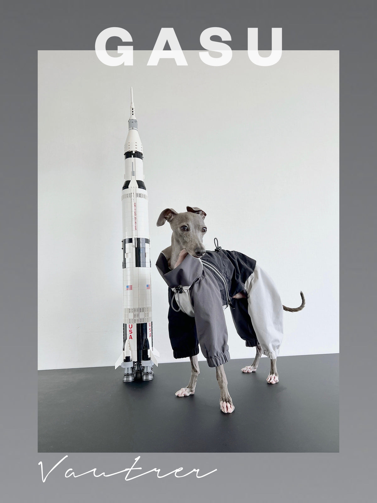 GASU Vautrer / [Coal Grey] Detachable 4-Leg Raincoat / Windbreaker Jacket