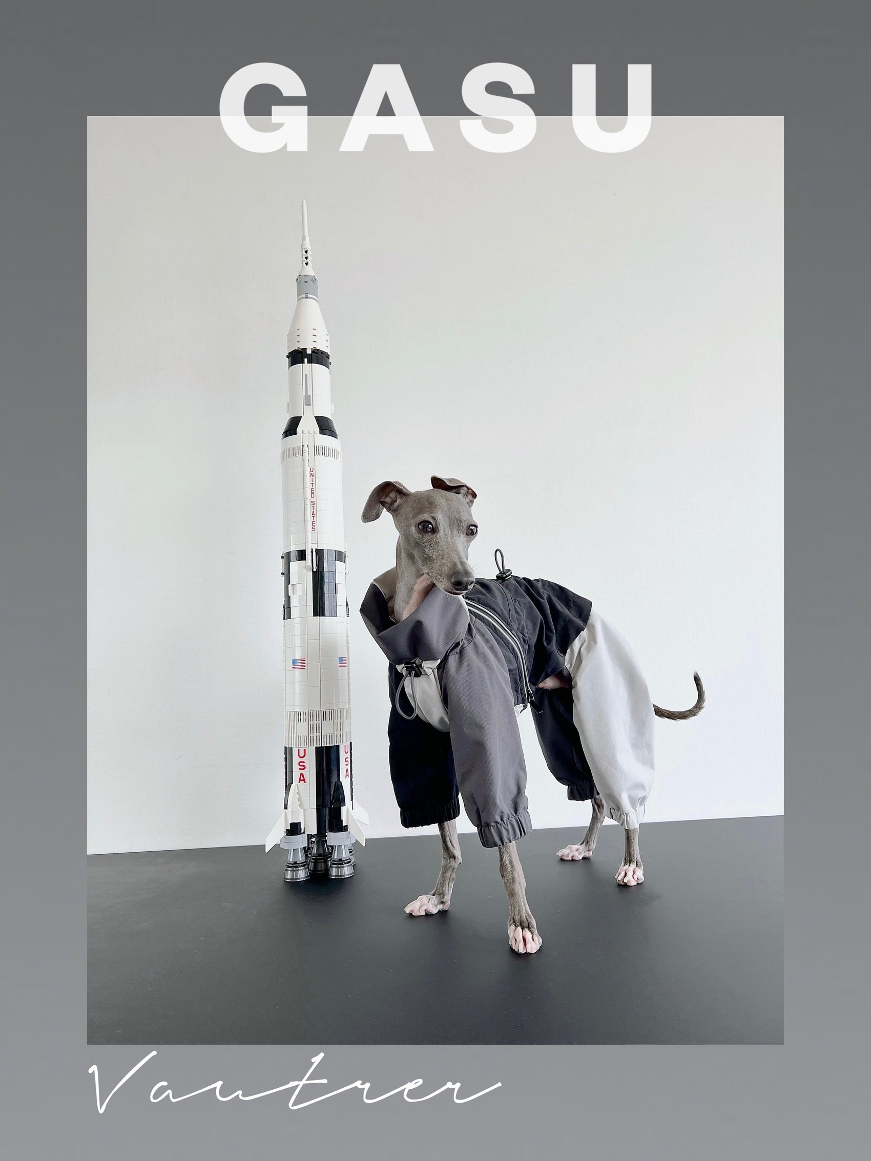 GASU Vautrer / [Coal Grey] Detachable 4-Leg Raincoat / Windbreaker Jacket