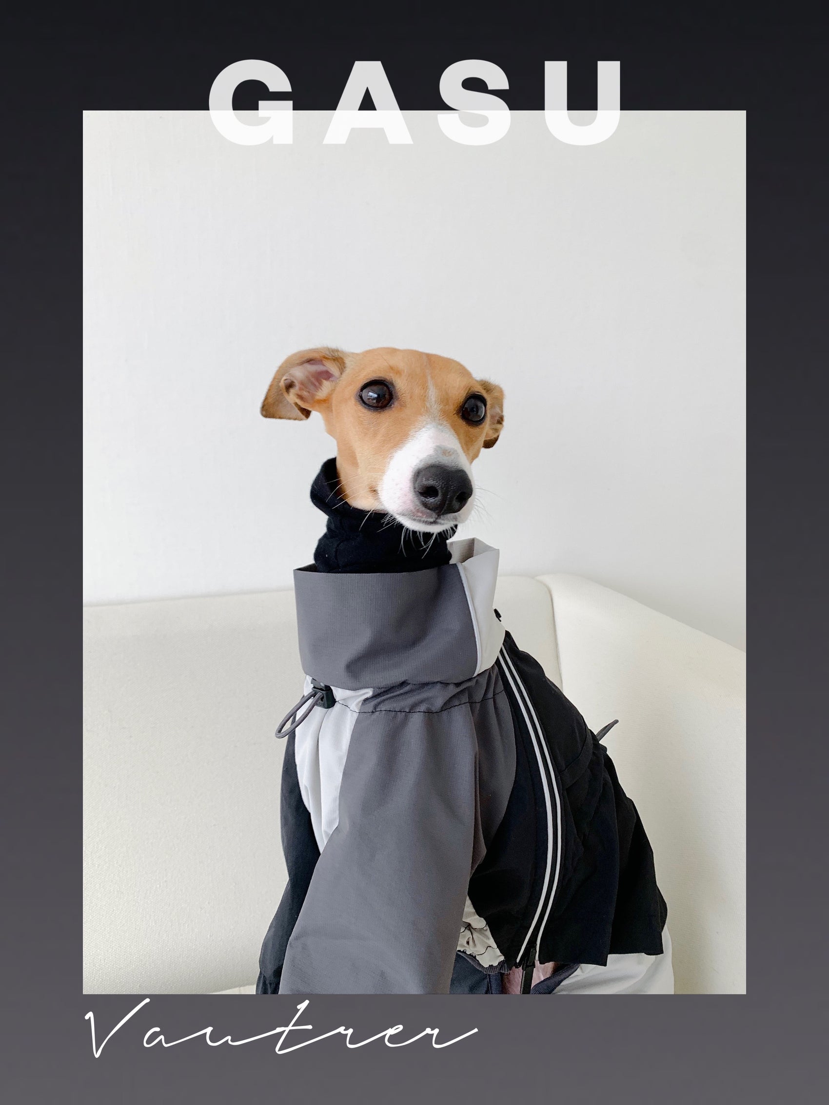 GASU Vautrer / [Coal Grey] Detachable 4-Leg Raincoat / Windbreaker Jacket