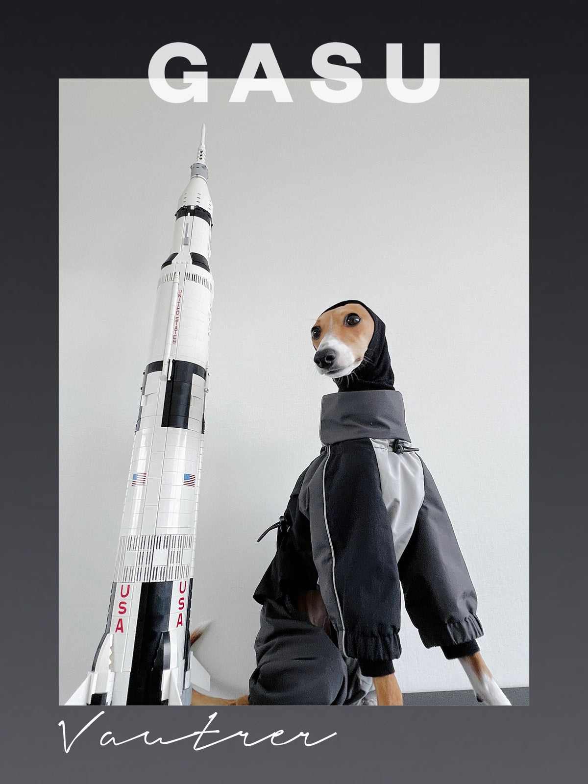 GASU Vautrer / [Coal Grey] Detachable 4-Leg Raincoat / Windbreaker Jacket