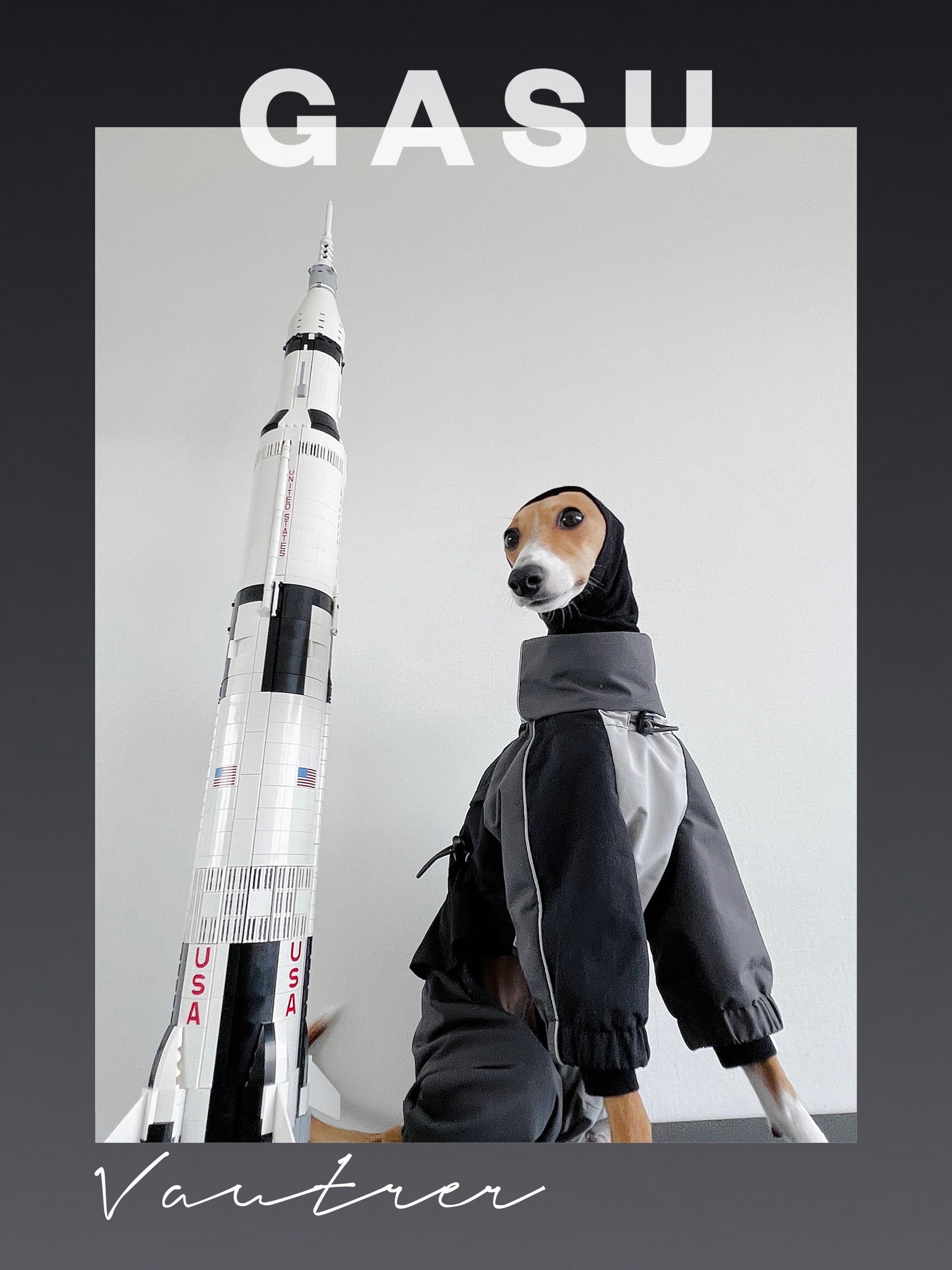 GASU Vautrer / [Coal Grey] Detachable 4-Leg Raincoat / Windbreaker Jacket