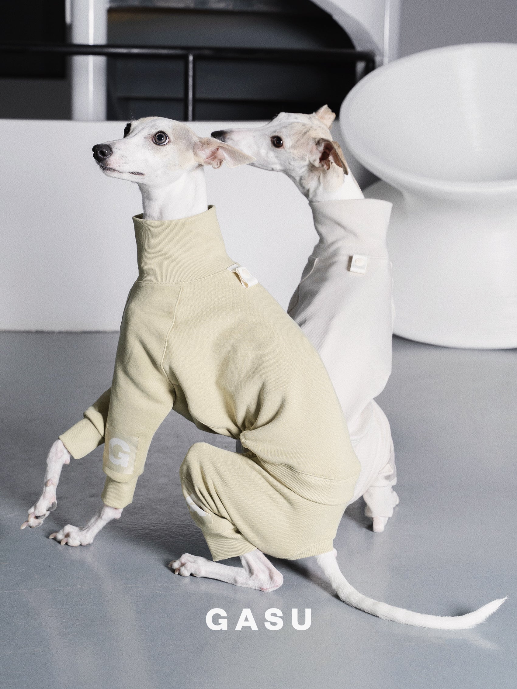 GASU Assembler / [Lucent White] 4-Leg Jumpsuit