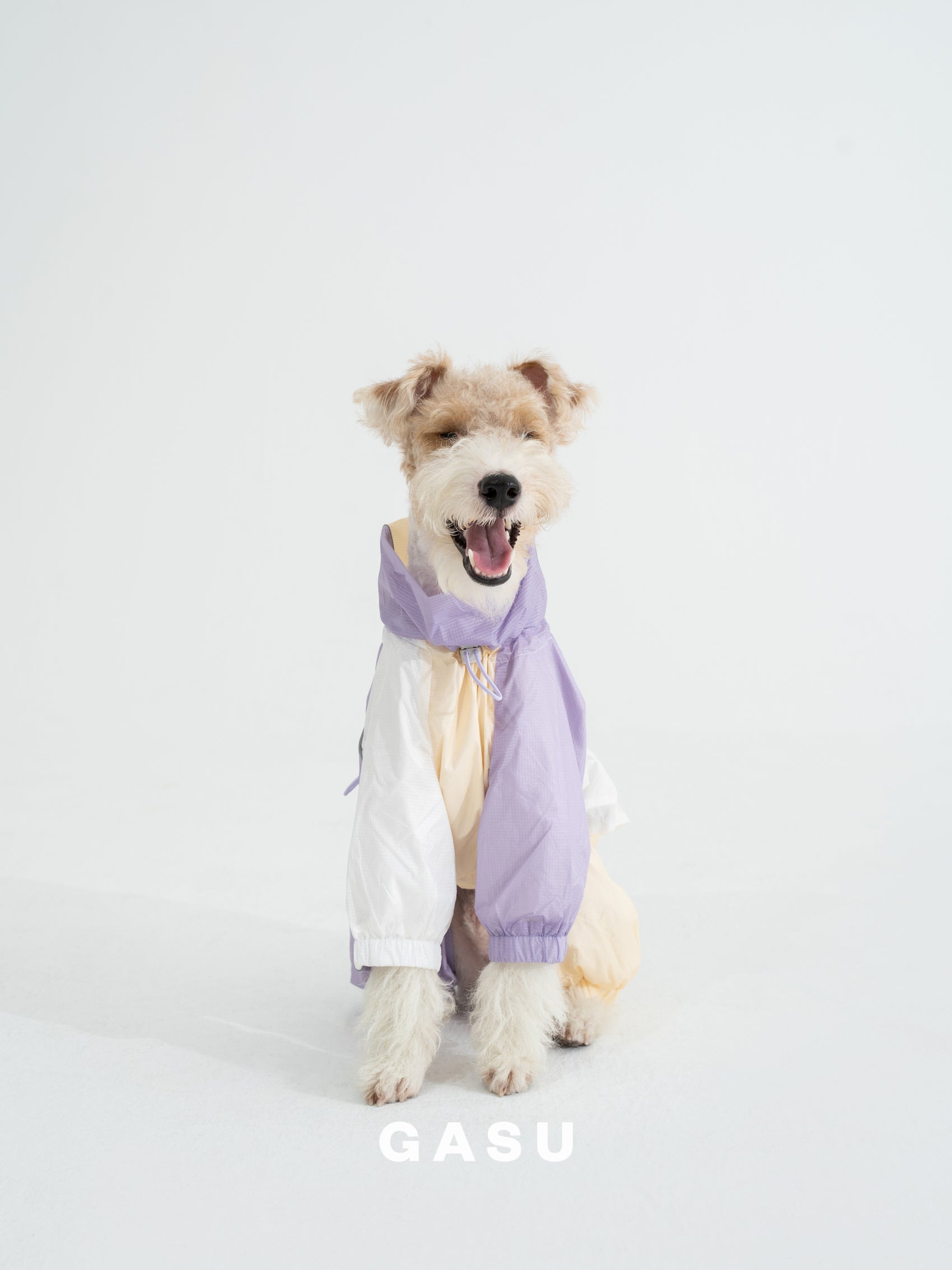 GASU Vautrer / [Cloudy Purple] Detachable 4-Leg Raincoat / Windbreaker Jacket