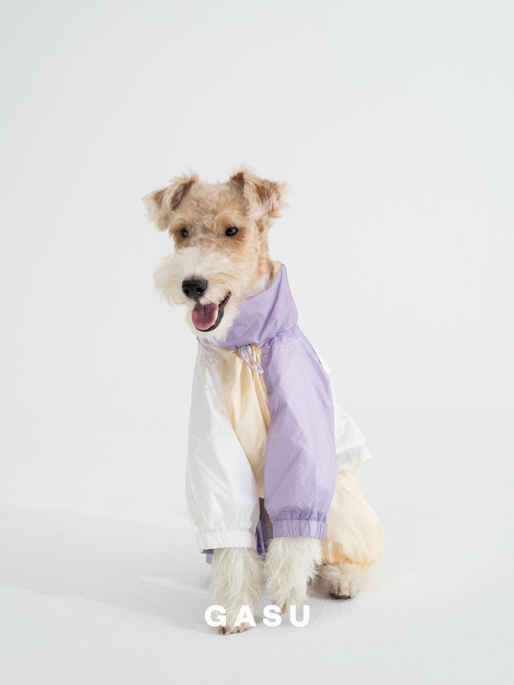 GASU Vautrer / [Cloudy Purple] Detachable 4-Leg Raincoat / Windbreaker Jacket
