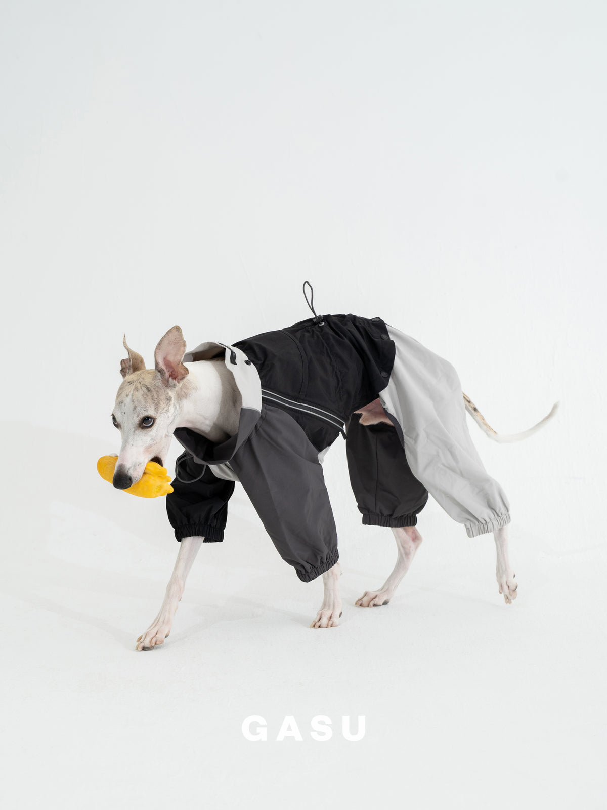 GASU Vautrer / [Coal Grey] Detachable 4-Leg Raincoat / Windbreaker Jacket